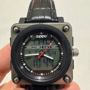 Rare! ZIPPO WATCH 44mm Digital & Analog Wristwatch UNISEX *Free Shipping!* Buy